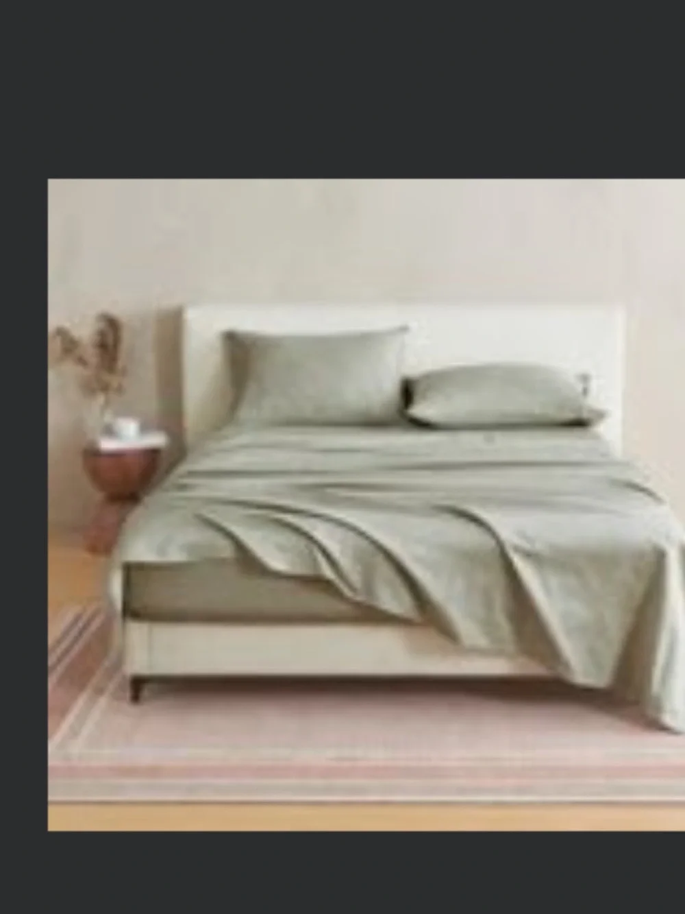 Verlee Organic Sateen Soft Sage Green Sheet Set